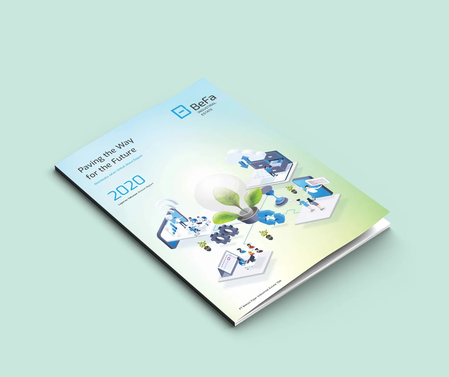Annual report cover designed by Creative Faith