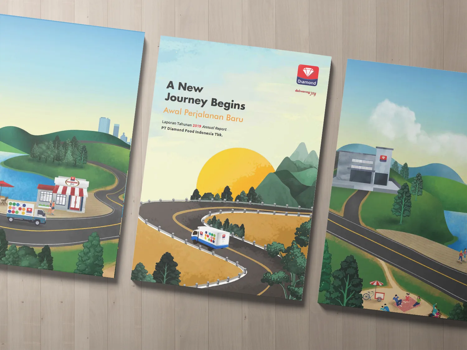 Diamond annual report designed by Creative Faith